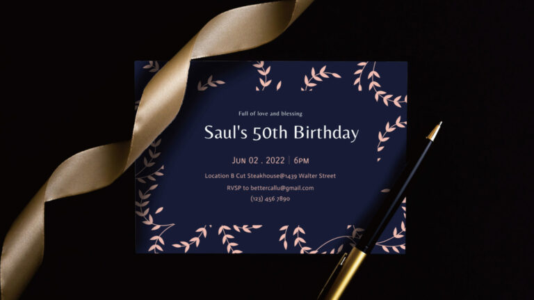 50th birthday invitations｜50 and fabulous!