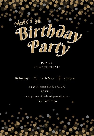 20+ Creative Birthday invitation templates, cards and maker - Vivipic