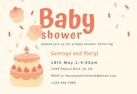 Potluck baby shower store invitation