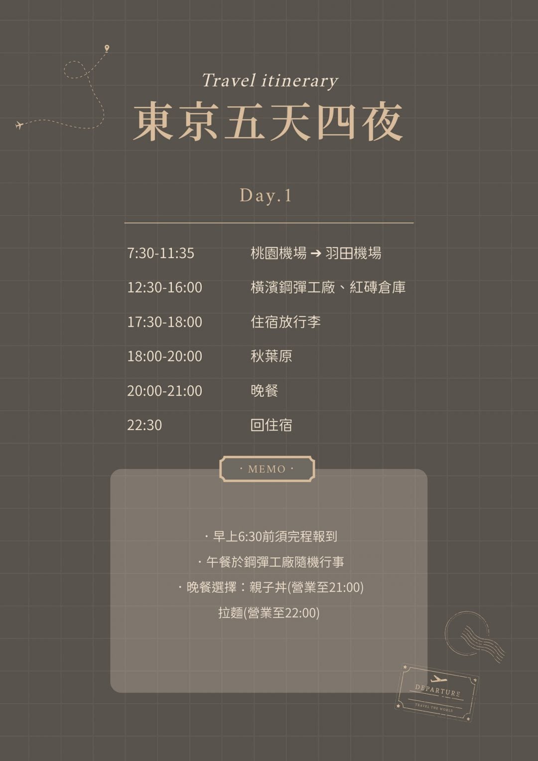 出遊必備！旅遊行程表模板，解決排行程焦慮！