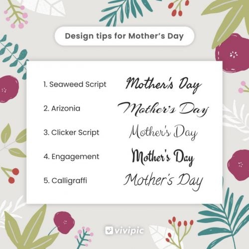 Vivipic Mothers Day fonts